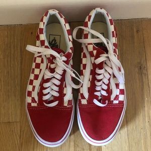 Red Checkered Old Skool Vans
